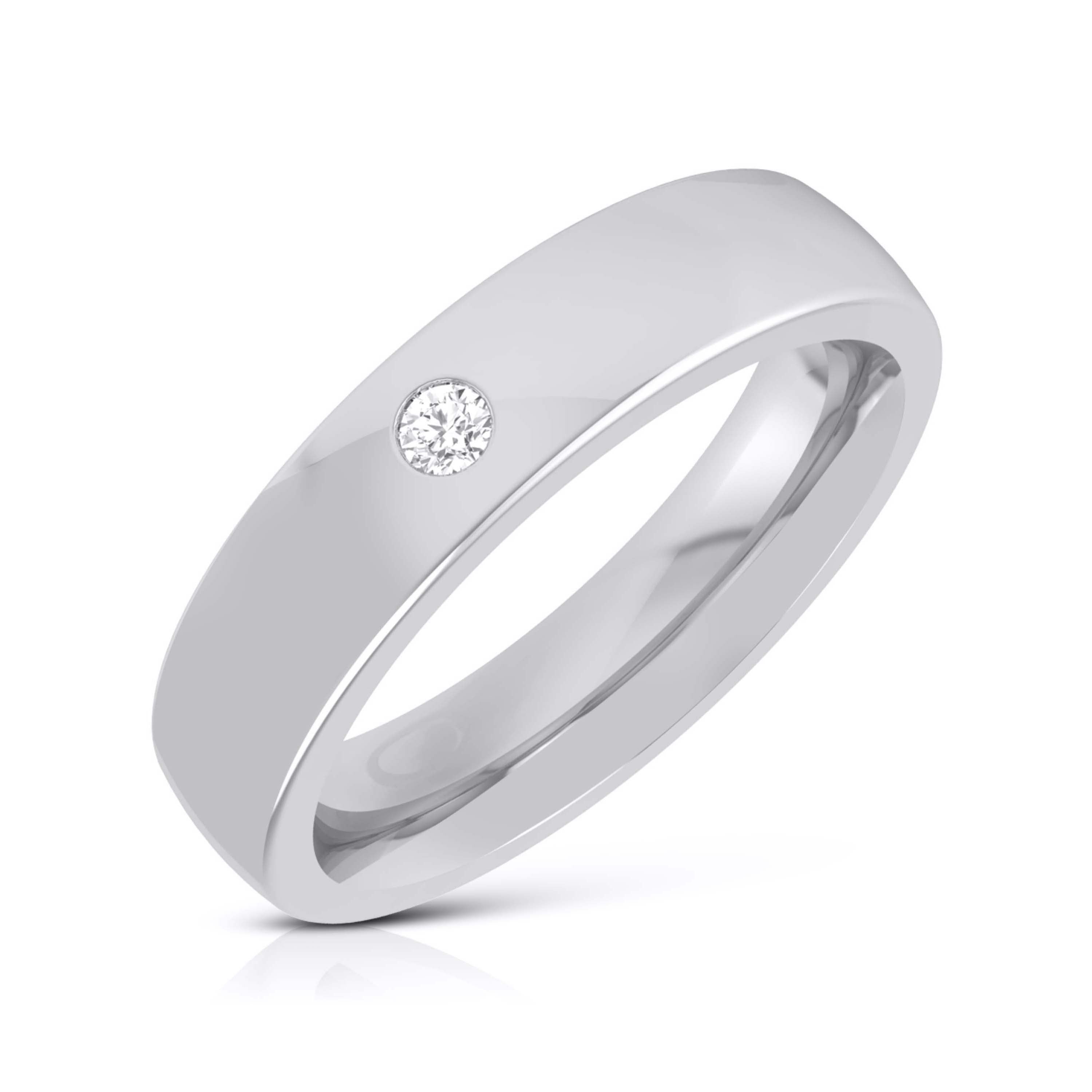 Solid 950 Platinum 2.00 Carat Genuine Round Diamond Mens 6 mm Width Wedding  Ring | eBay